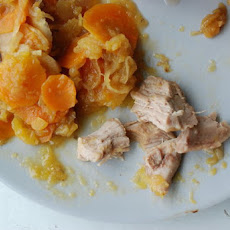 Braised Turkey with Carrot, Parsnip, and Acorn Squash