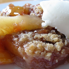 Peach and Cardamon Crisp