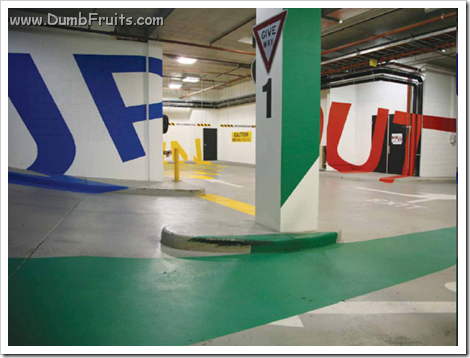 3D Anamorphic Optical Illusion to Help Car Drivers in a Parking !