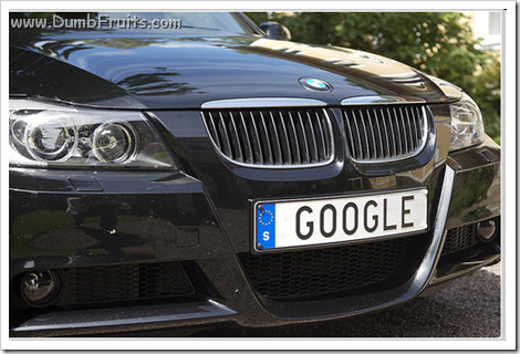 geek licence plate : google