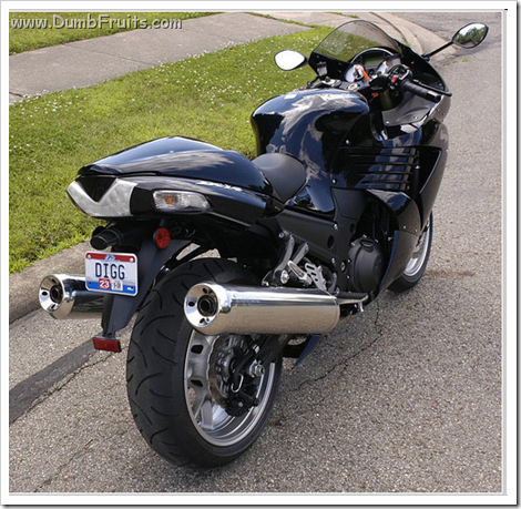 geek licence plate : moto digg