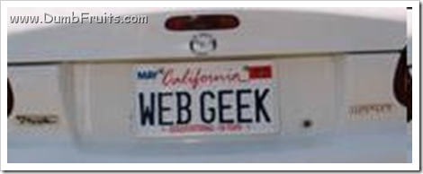 geek licence plate : web detonator expisop,