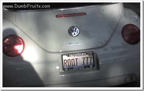 geek licence plate : root 777