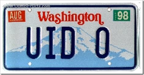 sysadmin system administrator geek licence plate : uid 0 