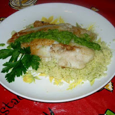 Flounder With Herbed Couscous