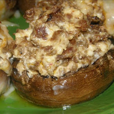 Stuffed Mushrooms With Cream Cheese & Sausage
