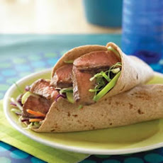 Mu Shu Steak and Apple Wraps
