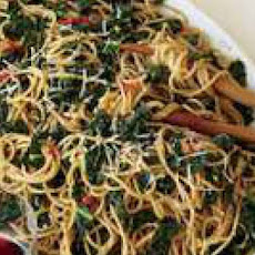 Whole Wheat Spaghetti with Anchovies and Kale