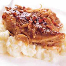 Braised Chicken with Shallots, Garlic, and Balsamic Vinegar