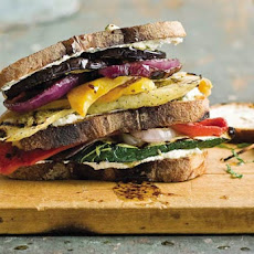 Grilled Vegetable and Goat Cheese Sandwiches Recipe