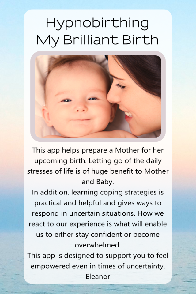 Android application Hypnobirthing screenshort