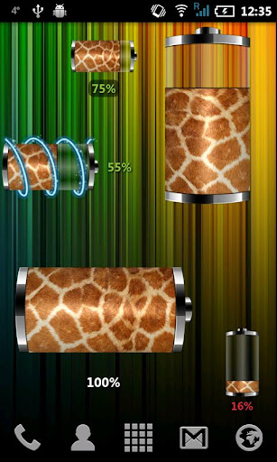 Giraffe skin - Battery Widget