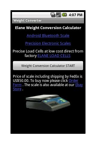 ELANE.NET Weight Converter