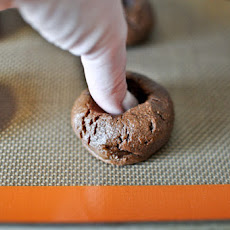 Chocolate Fudge S’mores Thumbprints