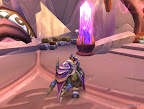 A mounted shaman in the Draenei capital