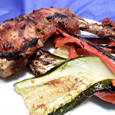Orange BBQ Chicken With Grilled Vegetables