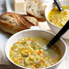 New York Corn Chowder with Tarragon