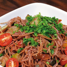 Michael Natkin's Peppery Absorption-Cooked Red-Wine Capellini