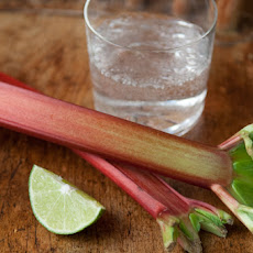 Rhubarb Lime Spritzer