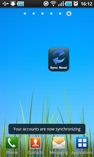 Sync Now Widget