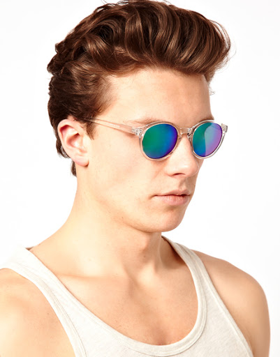 round mirrored lenses 