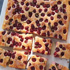 Sour Cherry and Rosemary Focaccia