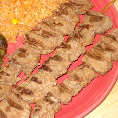 Broiled Marinated Beef Kabobs