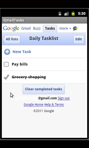 Gmail Tasks