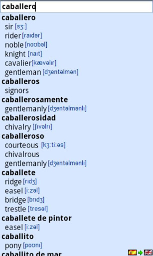 LIVE Dictionary Spanish demo