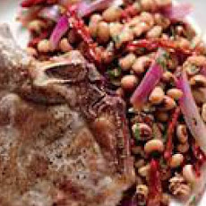Pork Chops with Warm Black-Eyed Pea Salad