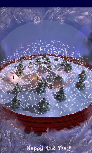 New Years 3D Snow Globe