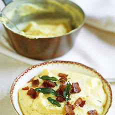 Creamy Polenta with Bacon and Sage