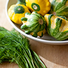 Summer Harvest Soup with Chilled Dill Yogurt