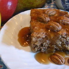 Apple Pudding Cake With Butterscotch Sauce