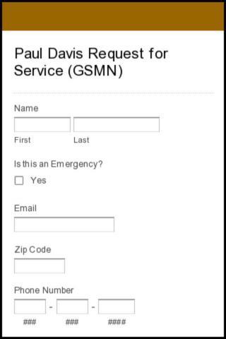 Emergency Services Request