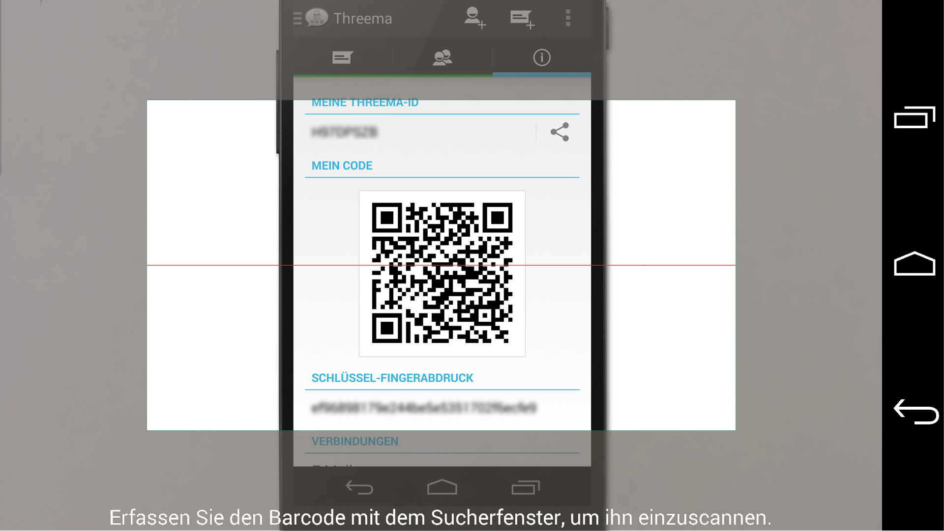 Android application Threema QR Scanner Plugin screenshort