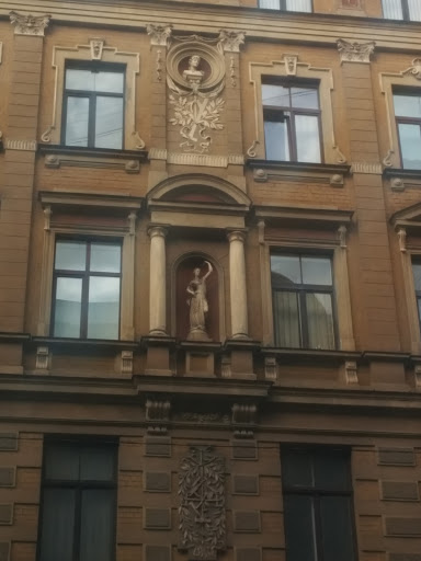 Statues on the building