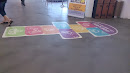 Hopscotch Floor Art at Turf City