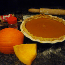 Fresh Pumpkin Puree Pie with Indian Spices