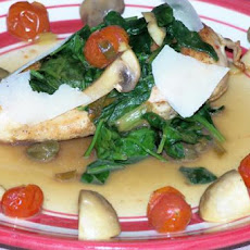 Chicken With Spinach and Mushrooms