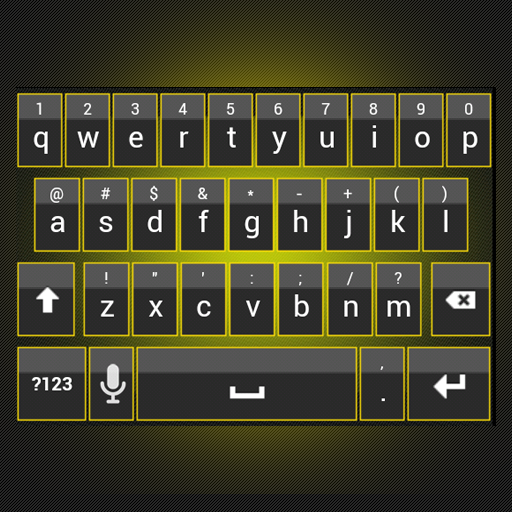 Sleek Yellow Keyboard Skin LOGO-APP點子