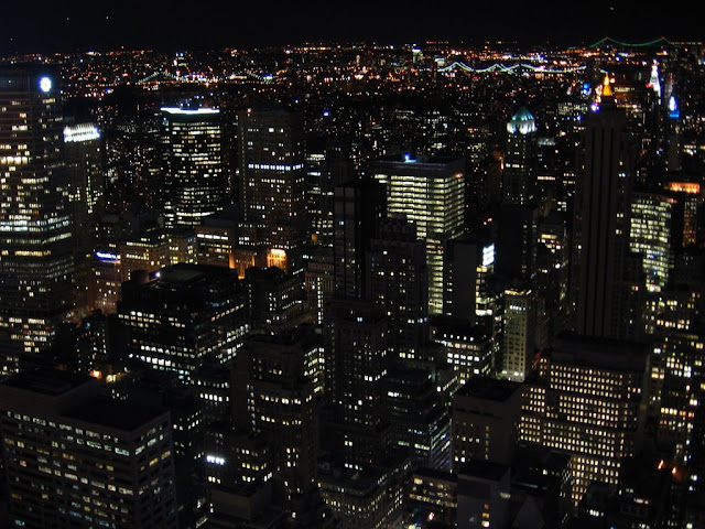 Vue de nuit du Top of the Rock