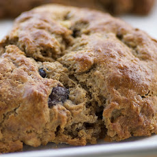 Banana, Espresso, and Chocolate Chip Scones