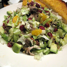 Mixed Green Salad with Oranges, Dried Cranberries and Pecans