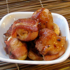 BBQ Bacon Wrapped Mushrooms