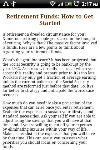 【免費財經App】Retirement Funds.-APP點子