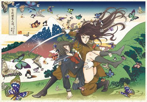 特大生物と女子高生を描くイラストレーター「撫子 凛」