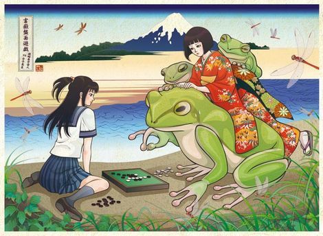 特大生物と女子高生を描くイラストレーター「撫子 凛」