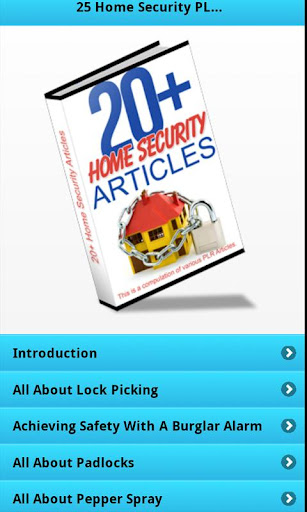 20+ Home Security PLR Articles