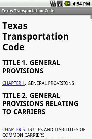 Texas Transportation Code